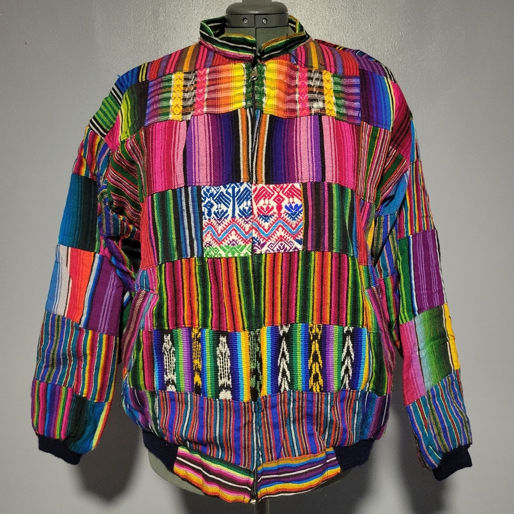 *flawed* Made In Guatemala Woven Patchwork Jacket